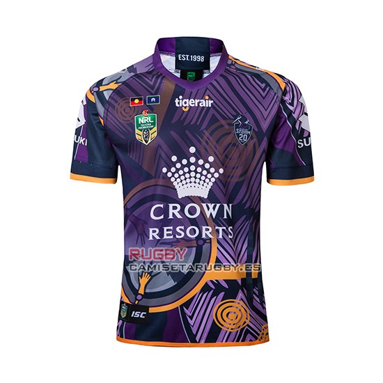 Camiseta Melbourne Storm Rugby 2018-19 Conmemorative